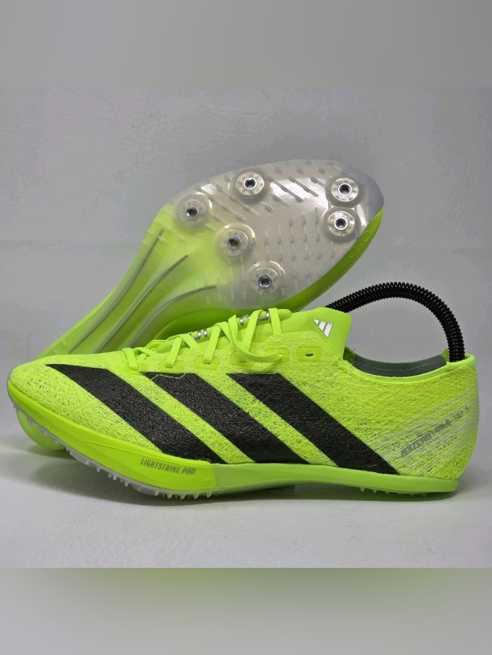 adidas Mens Size 7 ADIZERO PRIME SP 3 STRUNG Track Spikes Lucid Lemon IH5800 NEW